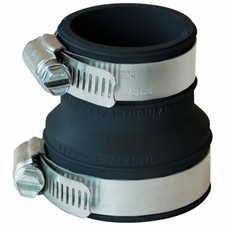 Fernco PDTC-150 Schedule-40 PVC Connector 1-1/2 x 1-1/4 Hub Dia. in. Pack of 2 