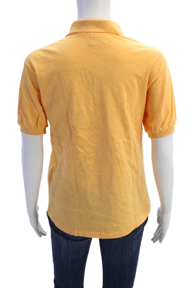 Polo Lacoste Niños Manga Corta Cuello Logo Naranja Algodón Talla 16 Foto 3 de 4