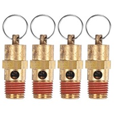 4-Pack 1/4" NPT Male 270 PSI Air Compressor Pressure Release Safety Valve