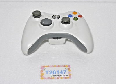 Microsoft Xbox 360 Wireless OEM Controller Weiß Gamepad GETESTET