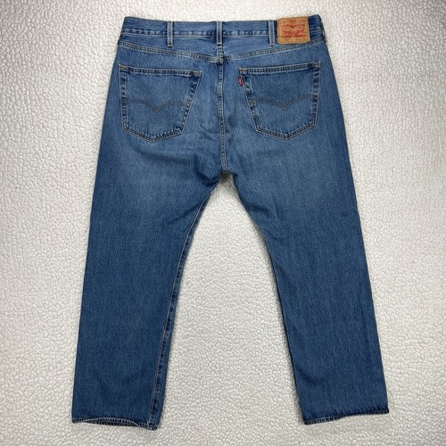 Jeans Levis 501 uomo 40x30 (effettivo 40x29,5) blu classico gamba dritta bottone mosca - Foto 3 di 11