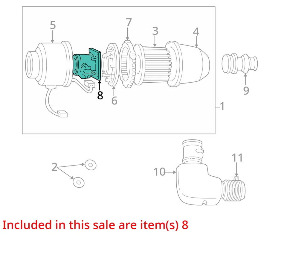 Ford F150 1998 medidor de flujo de aire másico sensor MAF OEM 102 k millas - LKQ415186523 Foto 4 de 4