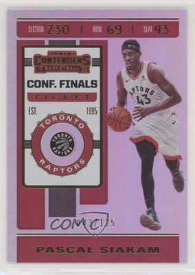 2019-20 Panini Contenders Conference Finals Ticket 43/125 Pascal Siakam #87 0c3