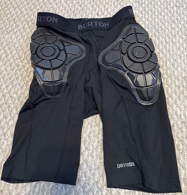 Burton Dryride WB Total Impact Shorts XS Adult Black G Form Padded Snowboard