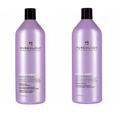 Pureology Hydrate Sheer Shampoo & Conditioner 1000ml