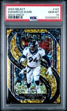 DeMarcus Ware /10 2024 Panini Select Gold Disco Prizm #147 PSA 10 Broncos