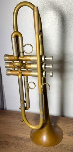 LOTUS Universal Bb Trumpet with MAW Valves Raw Brass Good Condition