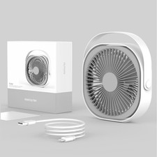 Mini USB Table Desk Fan Quiet Portable USB Personal Fan 3 Speed 360 Rotatable
