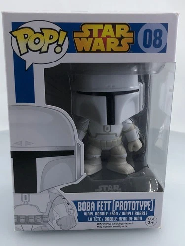 Funko POP! Star Wars Blue Box Boba Fett Prototype #8 Walgreens Exclusive DAMAGED