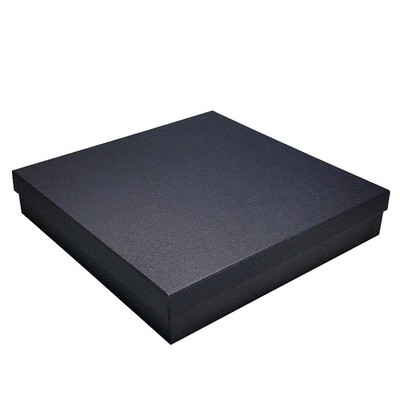 Kartonschachtel Geschenkbox für Kette/Collier mit Einlage schwarz 19 x19 x3,5 cm