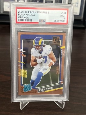 2023 Panini Clearly Donruss - Rated Rookie Puka Nacua #96 Orange /75 (RC) Rams