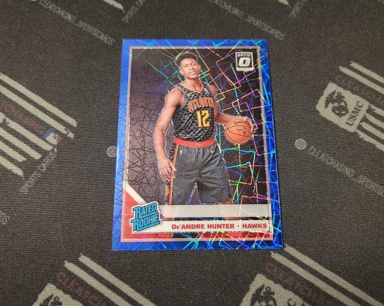 2019-20 Panini Donruss Optic Blue Velocity Rated Rookie #198 De'Andre Hunter RC