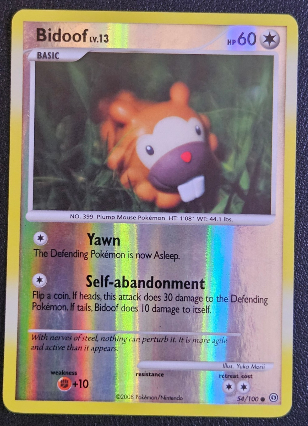Bidoof 54/100 Stormfront Reverse Holo LP-