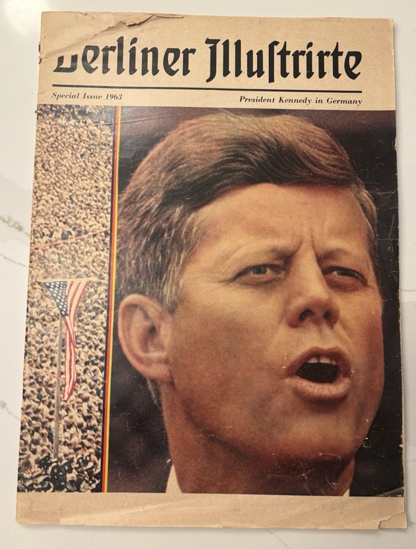 Berliner Illustrirte Special Issue Illustrated June 1963 JFK in Germany