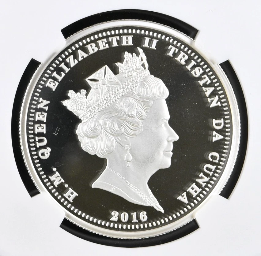 2016 T Da Cunha Manchester Silvered Crown B-17 Flying Fortress NGC PF 69 UC - Image 3 of 4