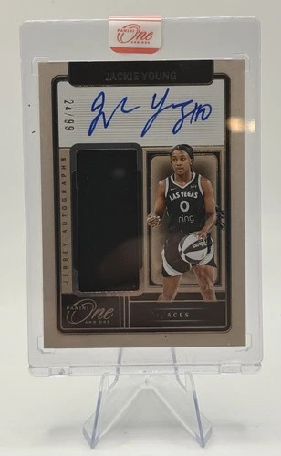 JACKIE YOUNG 2025-26 PANINI ONE AND ONE WNBA JERSEY PATCH AUTO /99
