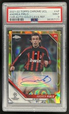 2021 Topps Chrome UEFA Andrea Pirlo Auto Gold Lava Refractor #CA-AP Milan PSA 9