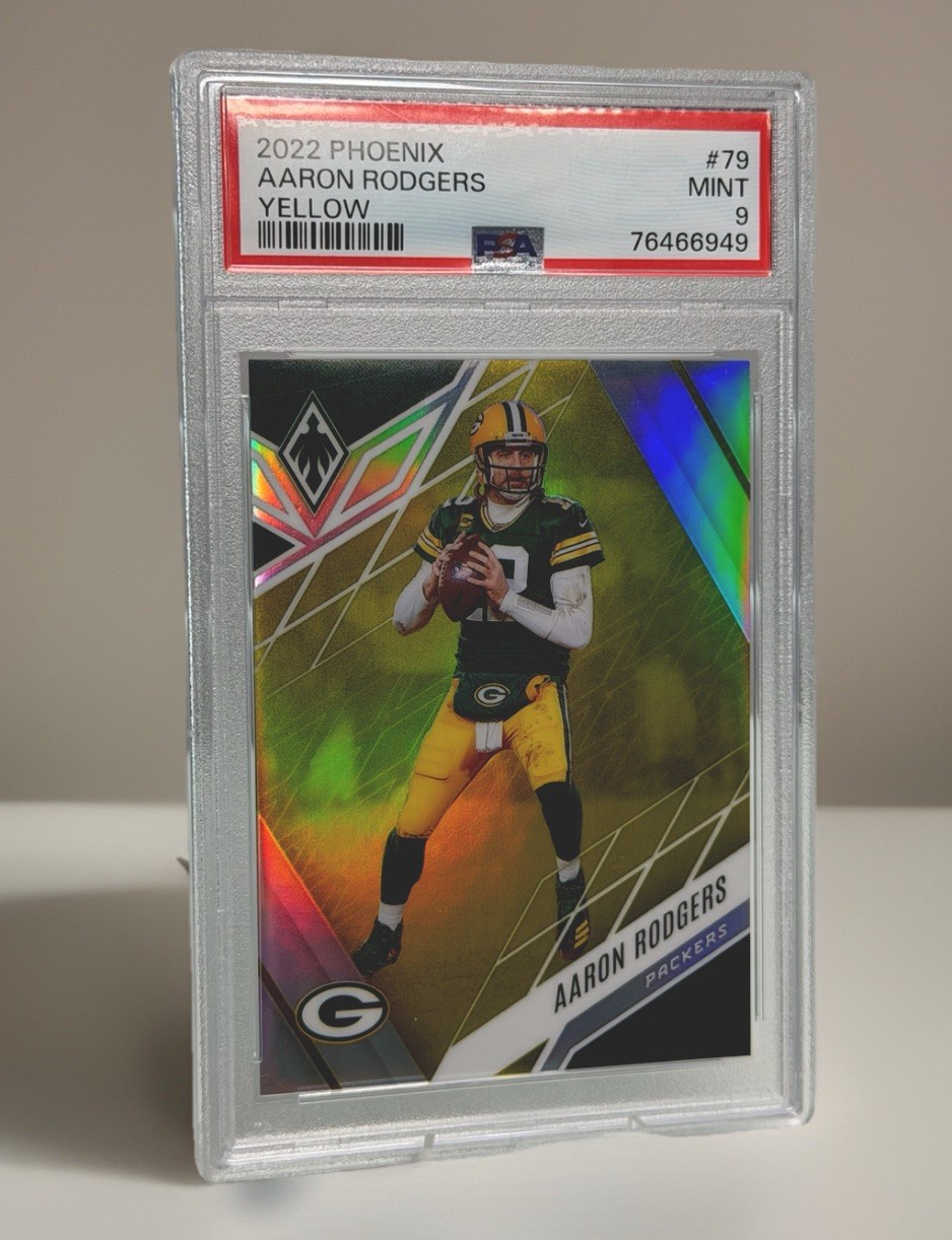 2022 Panini Phoenix Yellow 62/75 Aaron Rodgers #79 ux1