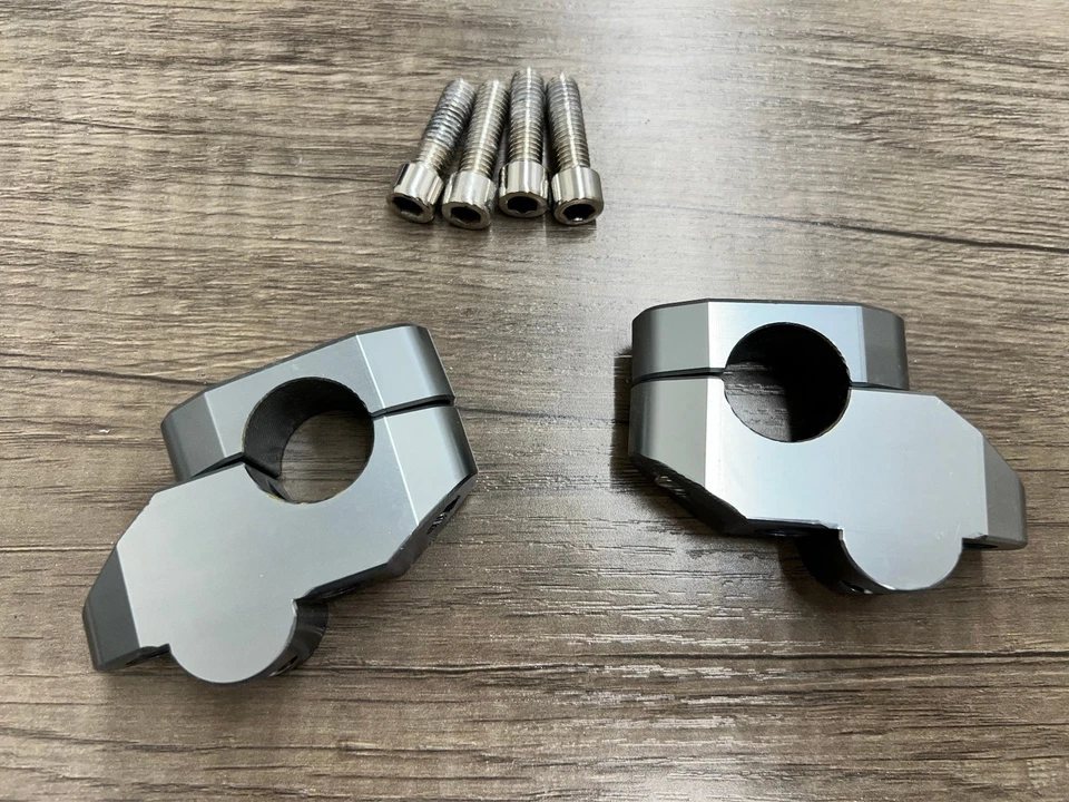 2004 Yamaha TW200 Trailway Handlebar Riser Clamp Relocator Pull Back Aftermarket - Image 4 of 4