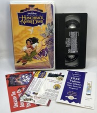 Hunchback of Notre Dame VHS Disney Video Tape Masterpiece Insert Clam Nearly New