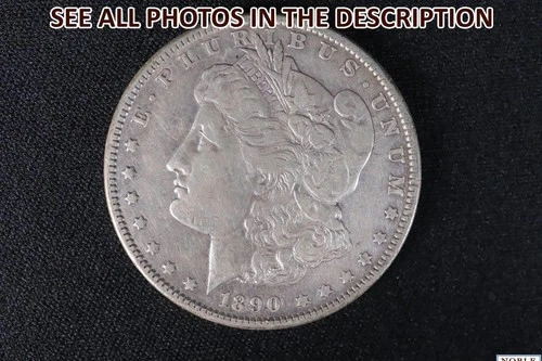 NobleSpirit Choice AU 1890 Morgan Silver Dollar Some Sheen