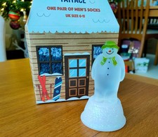 Raymond Briggs The Snowman Led colour changing Christmas decoration 8cm