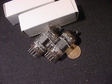 SIEMENS 12AT7 ECC81 TUBE PAIR GERMANY (strong...