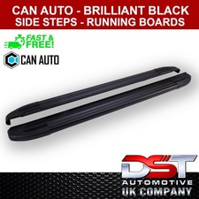 FITS VAUXHALL VIVARO BRILLIANT SIDE STEPS RUNNING BOARDS 2019> L2 BLACK