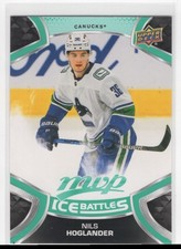2021-22 Upper Deck MVP Ice Battles Nils Hoglander Vancouver Canucks #148