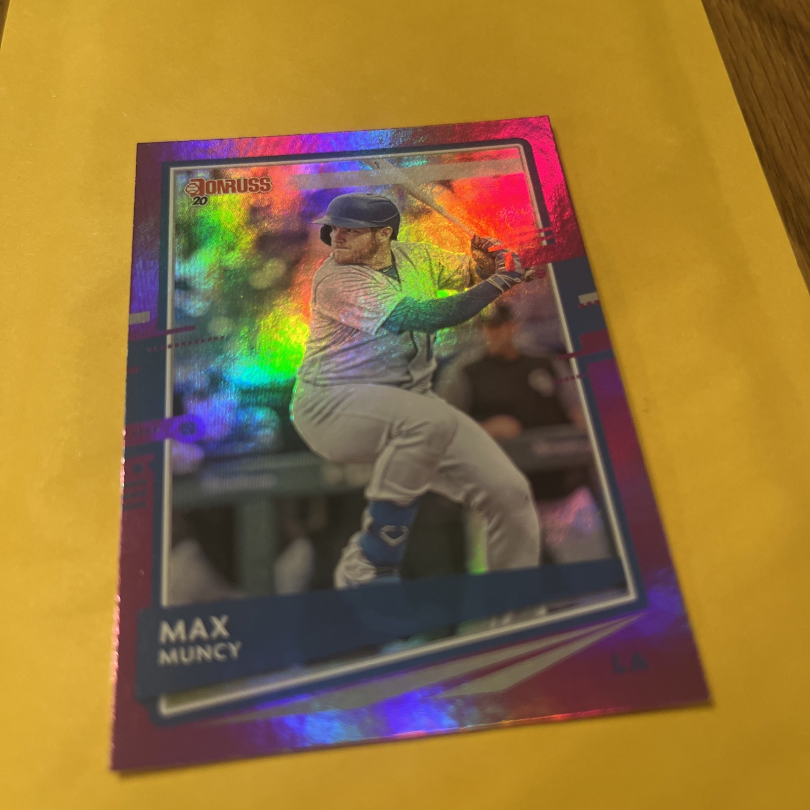 Max Muncy 2020 Panini Donruss Purple Parallel # 99