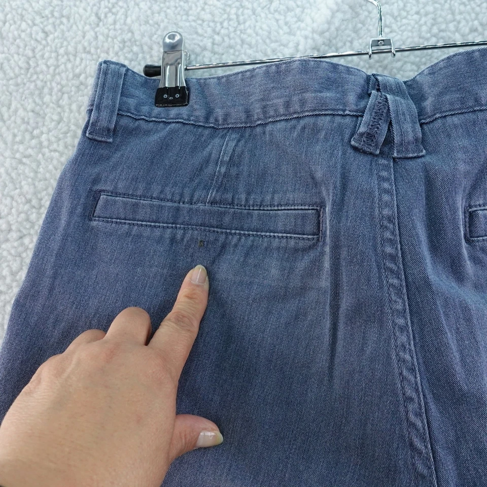 Shorts jeans masculino Quiksilver 32 (adequado para 30) y2k skatista grunge sujo - Imagem 3 de 4