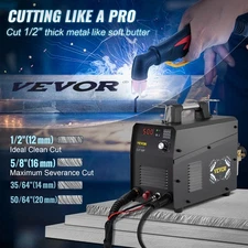 VEVOR Plasma Cutter, 50Amp, Non-Touch Pilot Arc Air Cutting Machine With Torch, 