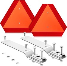 Sets Slow Moving Vehicle Sign with Mounting Bracket 14 x 16 Inch Slow Moving 2
