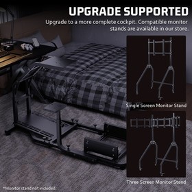 Hottoby Racing Simulator Cockpit Adjustable Fit Logitech G29 G920 Thrustmaster