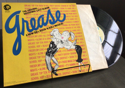 Grease The Original Broadway Cast Album - MGM (1972)  LP 1SE-34-OC