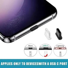 1-20 Pcs Dust Plug Type-C USB Charging Port Protector Silicone Cover For Smart