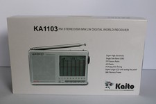 Kaito KA1103 AM/FM Shortwave Digital Radio w/ Box  Accessories NEW 