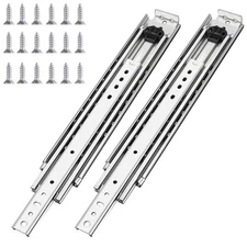 1 Pair 40 Inch 500 Lb Capacity Heavy Duty Drawer Slides With Screwsside Mount Fu