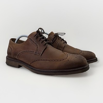 Johnston & Murphy Brown Leather Wingtip Brogue Dress Shoes  display picture 1