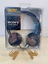 Sony MDR-ZX100 On-Ear Headphones Black Closed Back Stereo Foldable 3.5mm
