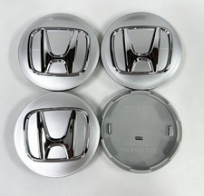 4pcs Chrome Wheel Center Caps Emblem 69mm2.75in Fit For Honda 2006-2021 Civic