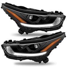 For 2020-2023 Toyota Highlander w/LED High Low Beam + DRL Projector Headlights