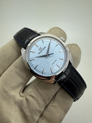 2023 Grand Seiko Elegance Omiwatari Light Blue Manual Wind 39mm SBGY007 B+P