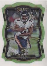 2017 Panini Select Premier Level Die-Cut Neon Green Prizm 19/49 Tarik Cohen 3w8