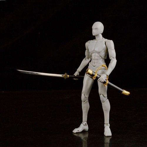 1/12 Scale Metal Soldier Ancient Sword Blade Weapon 6'' Figure Body Custom - Picture 3 of 3