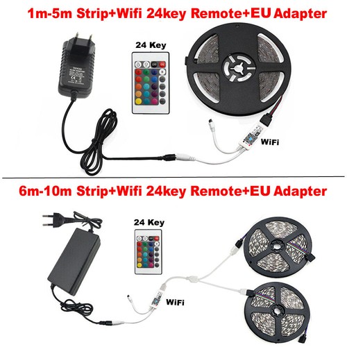 Tira led raya Alexa WLAN 5M 10M 5050 RGB impermeable barra de luz LED 12V - Imagen 17 de 17