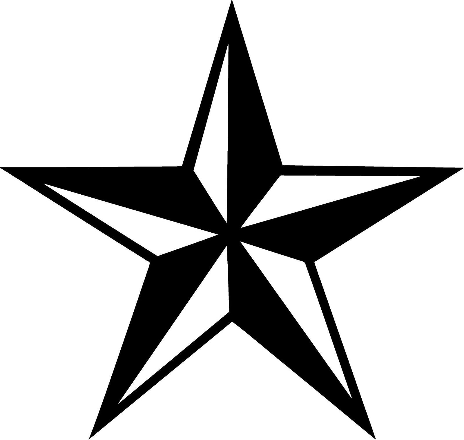 Star Decal 2 Pack - 3D Nautical Beveled Star Sticker Set - Many