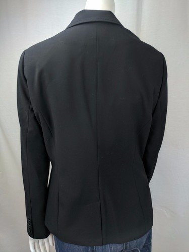 NUEVO ABRIGO BLAZER LAUNDRY BY SHELLI SEGAL NEGRO COSIDO CORTO RECOGIDO TALLA 12 - Imagen 2 de 6