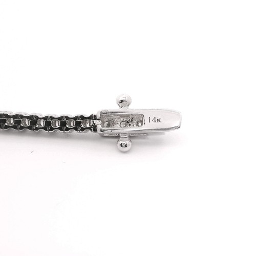 Brand New 2cttw Natural Diamond Tennis Bracelet in White Gold 7" - Picture 5 of 6