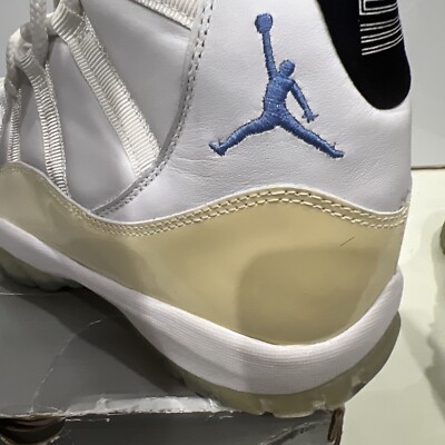 jordan 11 columbia yellowing